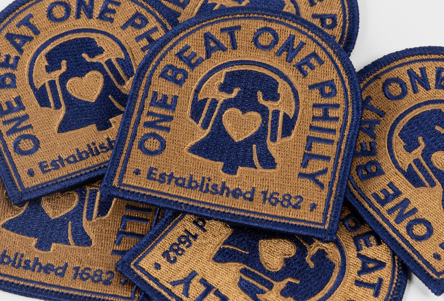 One Beat One Philly embroidered patches